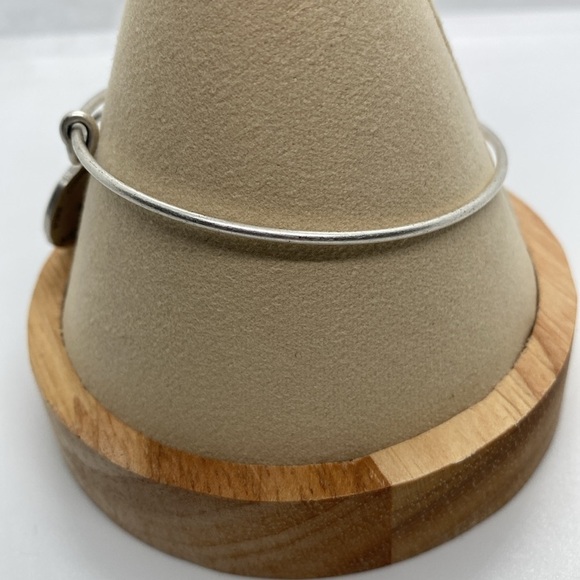 Alex and Ani Reed Charm Bangle Bracelet/Rafaelian Silver/Like New - Picture 5 of 7